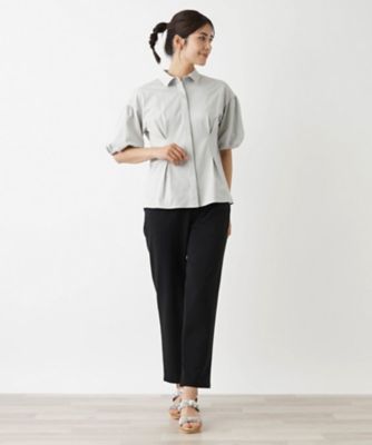 洗えるパフスリーブブラウス【ＴＨＥ　ＮＥＷ】【Ｌｅｉｌｉａｎ　ＷＨＩＴＥ　ＬＡＢＥＬ】