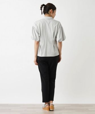 洗えるパフスリーブブラウス【ＴＨＥ　ＮＥＷ】【Ｌｅｉｌｉａｎ　ＷＨＩＴＥ　ＬＡＢＥＬ】