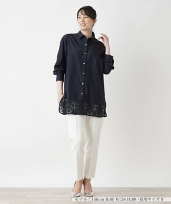 ロング丈ブラウス
