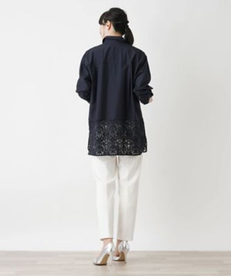 ロング丈ブラウス