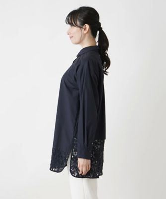 ロング丈ブラウス