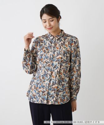 Leilian (Women)/レリアン ペイズリー柄シャツブラウス