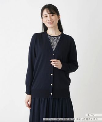 ＜Leilian (Women)＞カーディガン【Ｌｅｉｌｉａｎ　ＷＨＩＴＥ　ＬＡＢＥＬ】