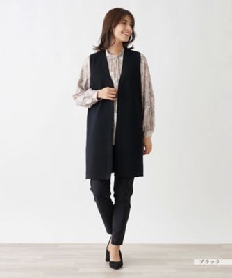 Ｖネックロングベスト【Ｌｅｉｌｉａｎ　ＷＨＩＴＥ　ＬＡＢＥＬ】