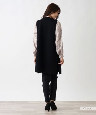 Ｖネックロングベスト【Ｌｅｉｌｉａｎ　ＷＨＩＴＥ　ＬＡＢＥＬ】