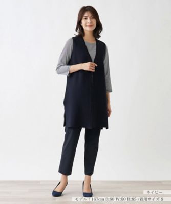 Ｖネックロングベスト【Ｌｅｉｌｉａｎ　ＷＨＩＴＥ　ＬＡＢＥＬ】