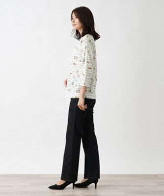 プリントカットソー【Ｌｅｉｌｉａｎ　ＷＨＩＴＥ　ＬＡＢＥＬ】