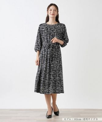 Leilian (Women)/レリアン 洗える総柄ワンピース