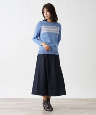 クルーネックニットプルオーバー