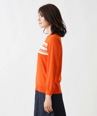 クルーネックニットプルオーバー