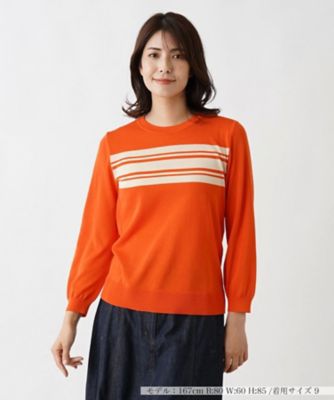 クルーネックニットプルオーバー