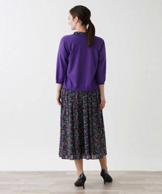 洗えるパールボタンカーディガン
