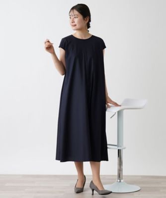 洗えるロングフレアワンピース