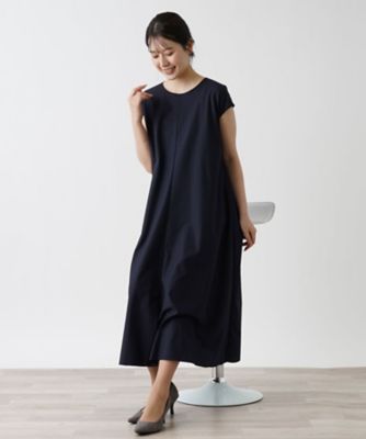 洗えるロングフレアワンピース