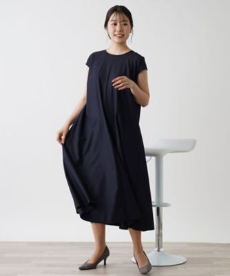 洗えるロングフレアワンピース