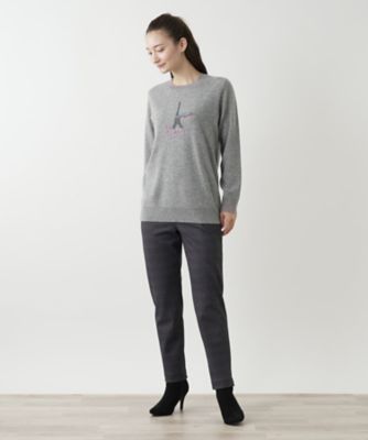 裏起毛チェックパンツ