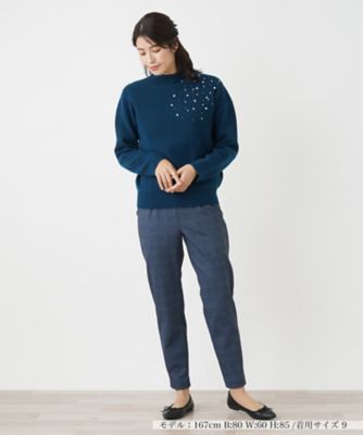 裏起毛チェックパンツ