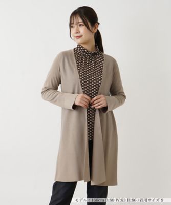 【新品】23区 ロング カーディガン/38/定価12,000円＋税 セール】 【洗える】シャイニーシアー ニット ロング