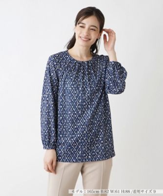 ＜Leilian (Women)＞総柄カットソー【ＲＯＣＨＡＳ　Ｐｒｅｍｉｅｒｅ】