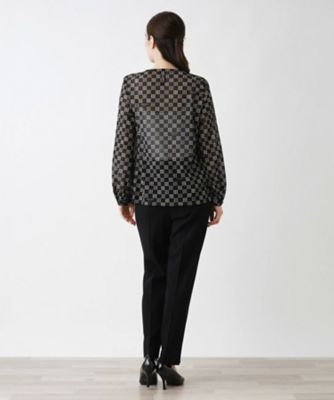 タグ付未使用品☆ ロシャス レリアン イタリア生地 シアートップス 13サイズ シアートップス【ROCHAS Premiere】 | Leilian (Women