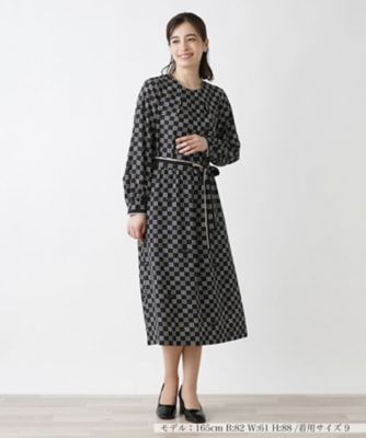 洗える総柄ワンピース【ＲＯＣＨＡＳ　Ｐｒｅｍｉｅｒｅ】
