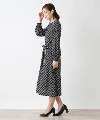 洗える総柄ワンピース【ＲＯＣＨＡＳ　Ｐｒｅｍｉｅｒｅ】