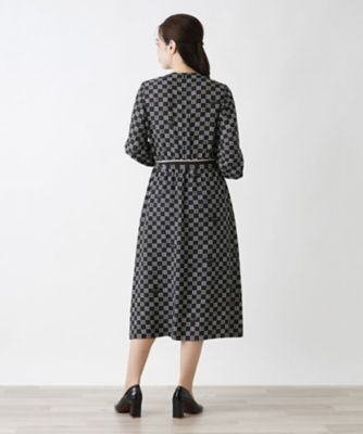 洗える総柄ワンピース【ＲＯＣＨＡＳ　Ｐｒｅｍｉｅｒｅ】