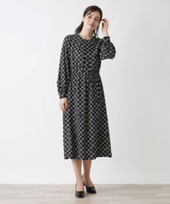 洗える総柄ワンピース【ＲＯＣＨＡＳ　Ｐｒｅｍｉｅｒｅ】