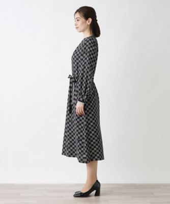 洗える総柄ワンピース【ＲＯＣＨＡＳ　Ｐｒｅｍｉｅｒｅ】