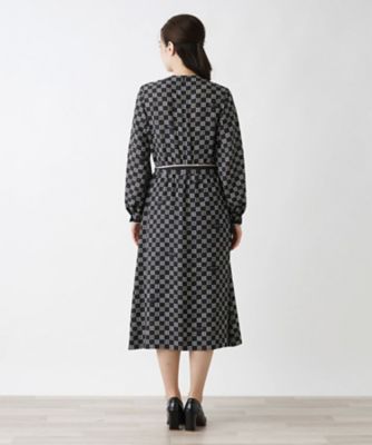 洗える総柄ワンピース【ＲＯＣＨＡＳ　Ｐｒｅｍｉｅｒｅ】