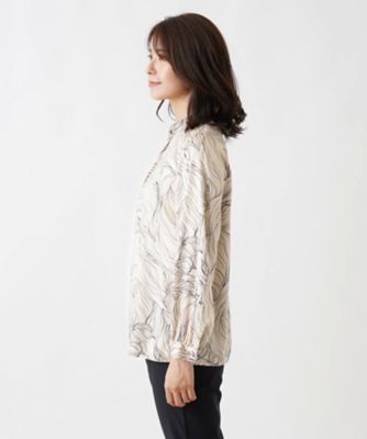 フラワーデザインブラウス【ＲＯＣＨＡＳ　Ｐｒｅｍｉｅｒｅ】