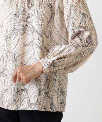 フラワーデザインブラウス【ＲＯＣＨＡＳ　Ｐｒｅｍｉｅｒｅ】
