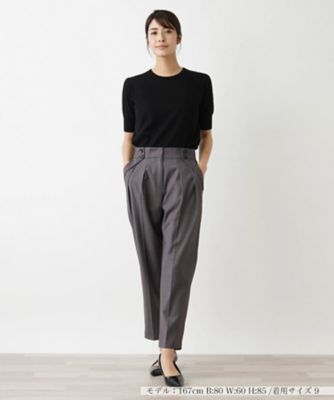 ダブルボタンタックパンツ【ＴＨＥ　ＮＥＷ】【Ｌｅｉｌｉａｎ　ＷＨＩＴＥ　ＬＡＢＥＬ】
