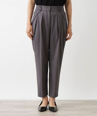 ダブルボタンタックパンツ【ＴＨＥ　ＮＥＷ】【Ｌｅｉｌｉａｎ　ＷＨＩＴＥ　ＬＡＢＥＬ】