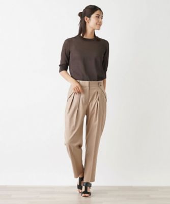 ダブルボタンタックパンツ【ＴＨＥ　ＮＥＷ】【Ｌｅｉｌｉａｎ　ＷＨＩＴＥ　ＬＡＢＥＬ】