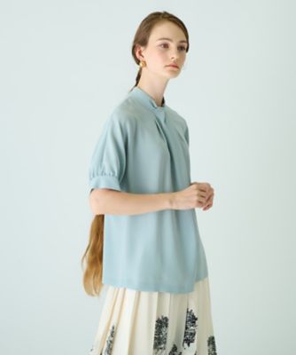 半袖シフォンブラウス