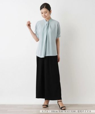 半袖シフォンブラウス