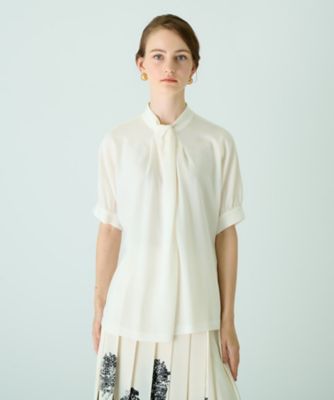 ＜BOURGE (Women)＞半袖シフォンブラウス