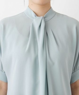 半袖シフォンブラウス