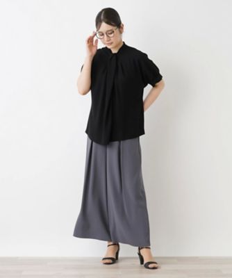 半袖シフォンブラウス
