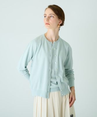 ＜BOURGE (Women)＞クルーネックニットカーディガン