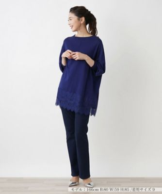 チュニック丈ニットプルオーバー【ＴＨＥ　ＮＥＷ】【Ｌｅｉｌｉａｎ　ＷＨＩＴＥ　ＬＡＢＥＬ】