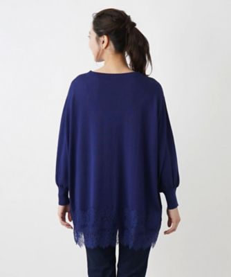 チュニック丈ニットプルオーバー【ＴＨＥ　ＮＥＷ】【Ｌｅｉｌｉａｎ　ＷＨＩＴＥ　ＬＡＢＥＬ】