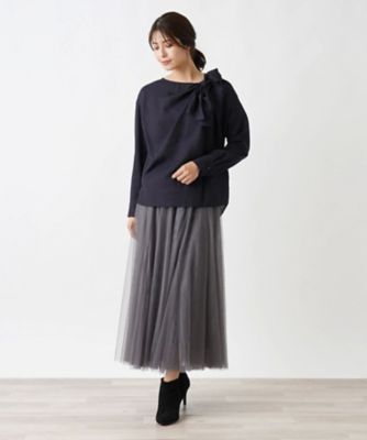 リボンデザインブラウス
