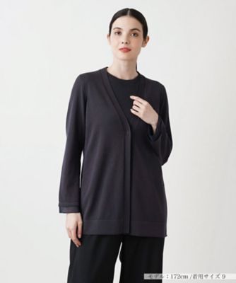 ＜Leilian (Women)＞洗えるワンボタンカーディガン【ＴＨＥ　ＮＥＷ】