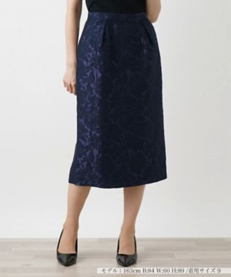 ＜BOURGE (Women)＞フラワーレースタイトスカート