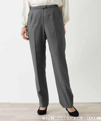 Leilian (Women)/レリアン センタープレスパンツ【LORO PIANA】195アッシュグレー パンツ・ズボン【三越伊勢丹/公式】