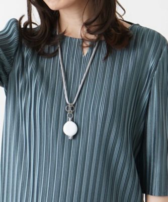 ＜Leilian (Women)＞異素材ミックスロングネックレス