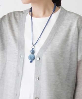 ＜Leilian (Women)＞異素材ロングペンダント