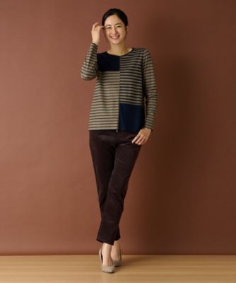 【あったか素材】ストレッチコーデュロイパンツ【Ｌ　ＪＥＡＮＳ】